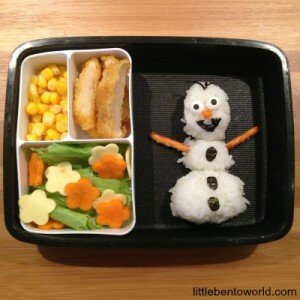 Olaf Rice Balls Bento